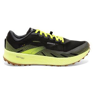 Brooks Catamount Mens Trail Running Shoes Black/Yellow/Brown | USA-LDZ981620